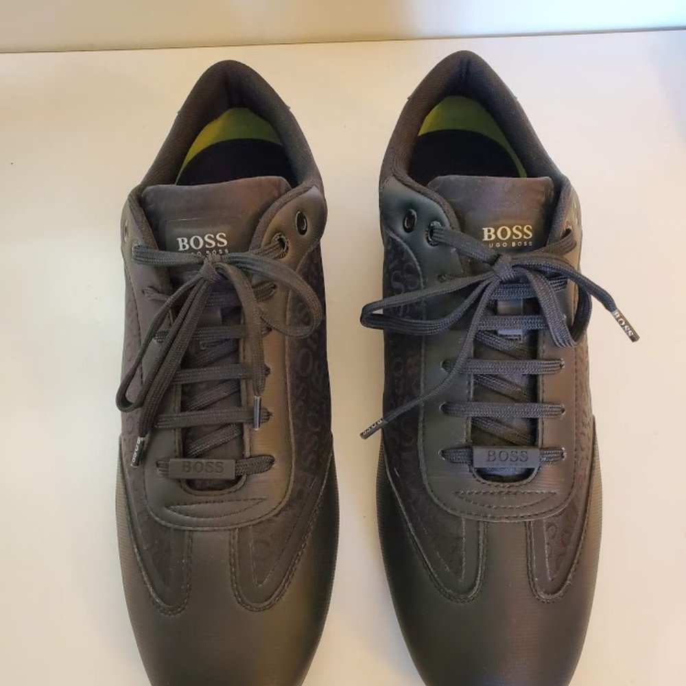 HUGO BOSS MEN'S LIGHTER LOW BOSS LOGO SNEAKERS